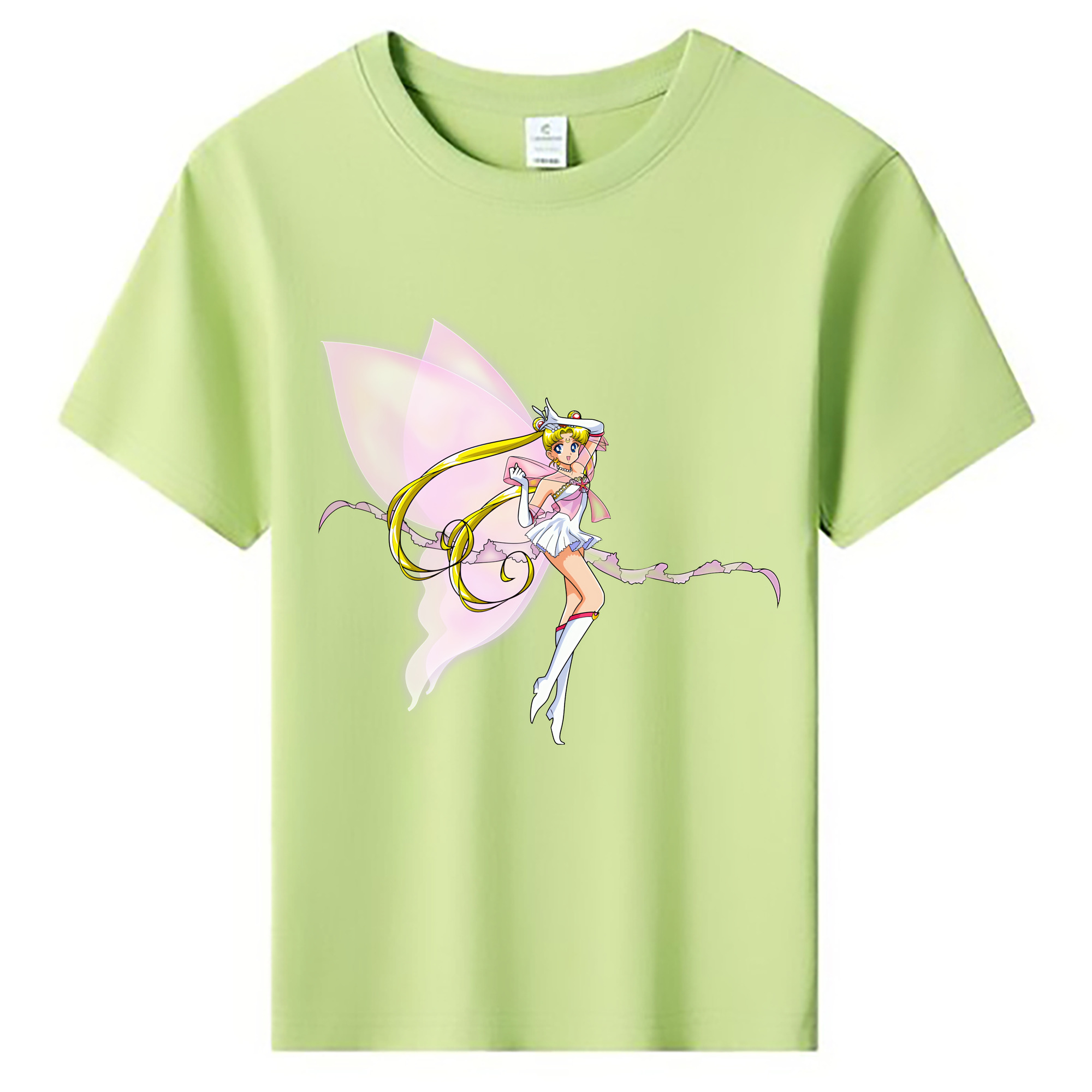 （画像用） 美少女戦士セーラームーン 月野 うさぎ つきの うさぎ Sailor Moon Tsukino Usagi 綿100％キッズTシャツ（フロントプリント）